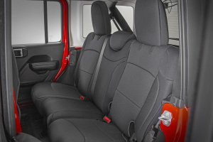 Jeep Wrangler Seat Covers - Front and Rear - Rough Country - Neoprene - '18-'23